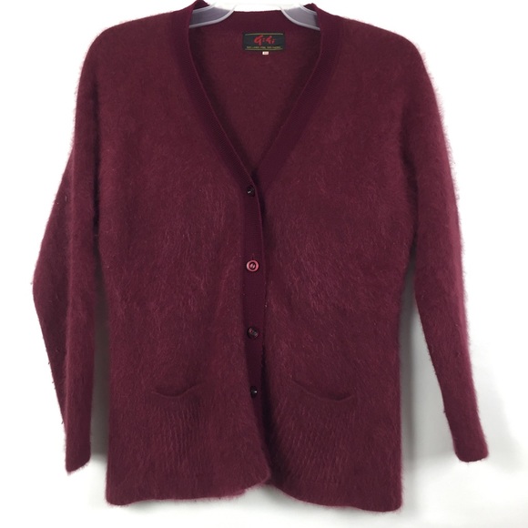 Authentic Gi Gi 50%Angora 50%Wool Cardigan Sweater - Picture 2 of 8